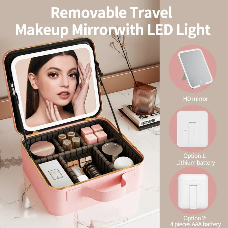 Light Up Makeup Bag With Led Light